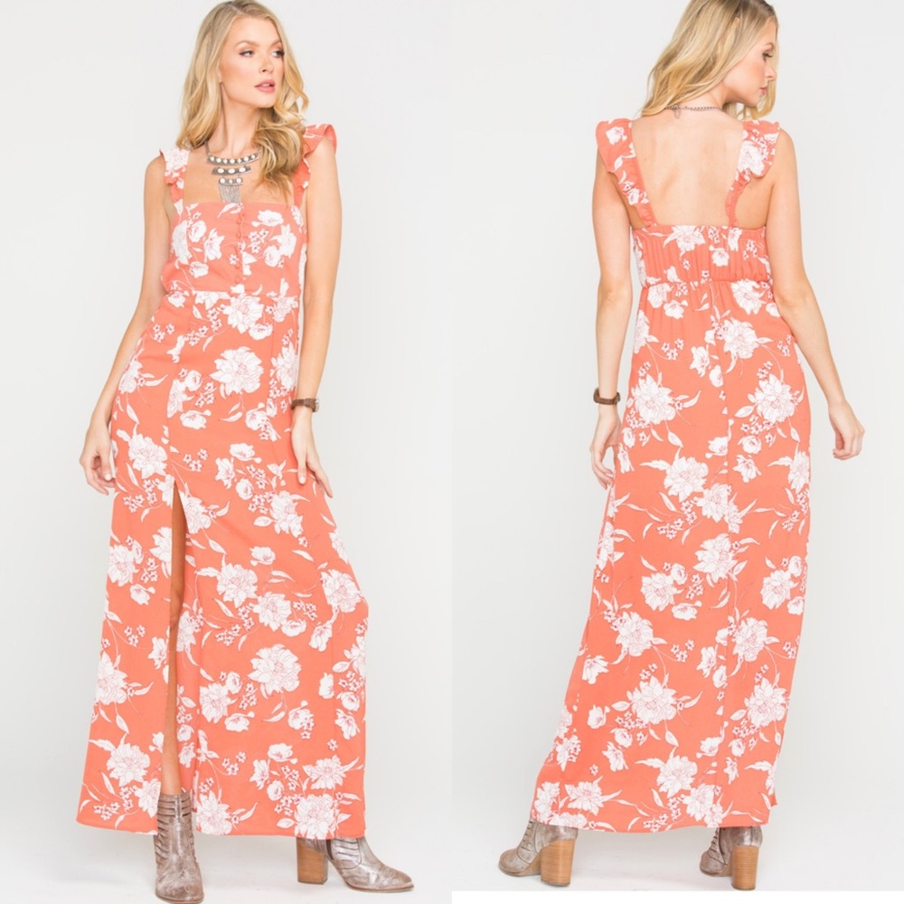 Sage the Label Floral Maxi Dress sz S